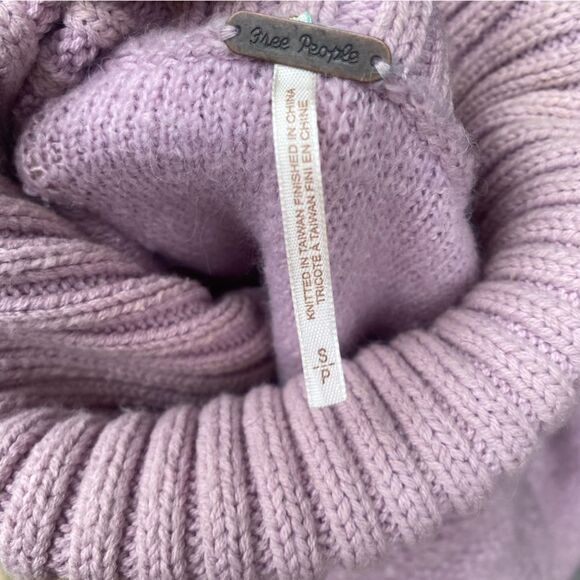 Free People Women's Milo Sweater - Lavender size small - Picture 5 of 11